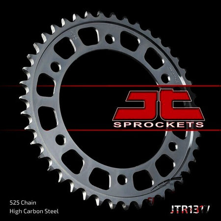 CORONA PER TRASMISSIONE MOTO JT 1317 Z43 JTR1317.43 43 DENTI ACCIAIO PASSO 525