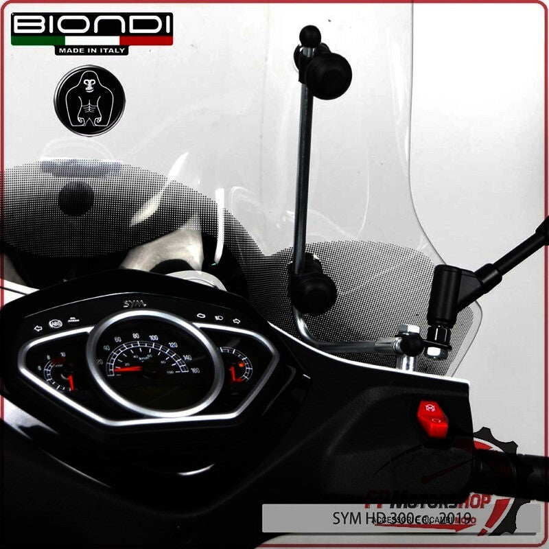 KIT ATTACCHI PARABREZZA PER SCOOTER SYM HD 300 2019> BIONDI 8500496