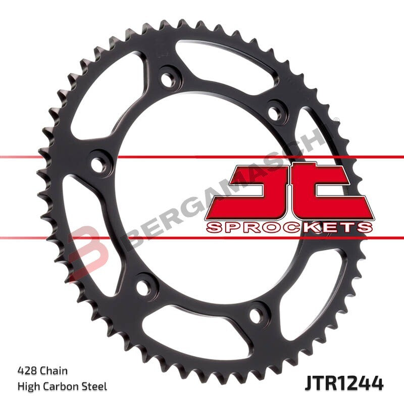 CORONA PER TRASMISSIONE MOTO JT 1244 Z54 JTR1244.54 54 DENTI ACCIAIO PASSO 428