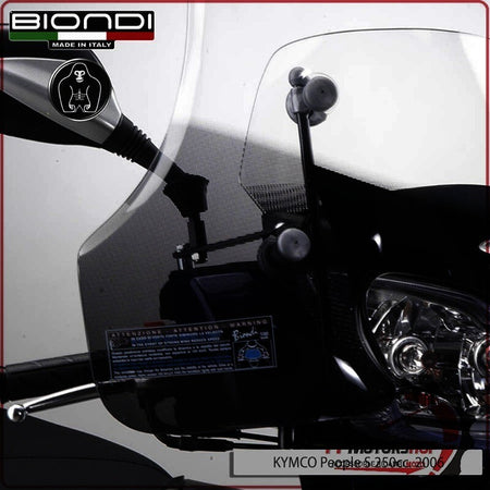 KIT ATTACCHI PARABREZZA SCOOTER PER KYMCO PEOPLE S 250 06> BIONDI 8500680