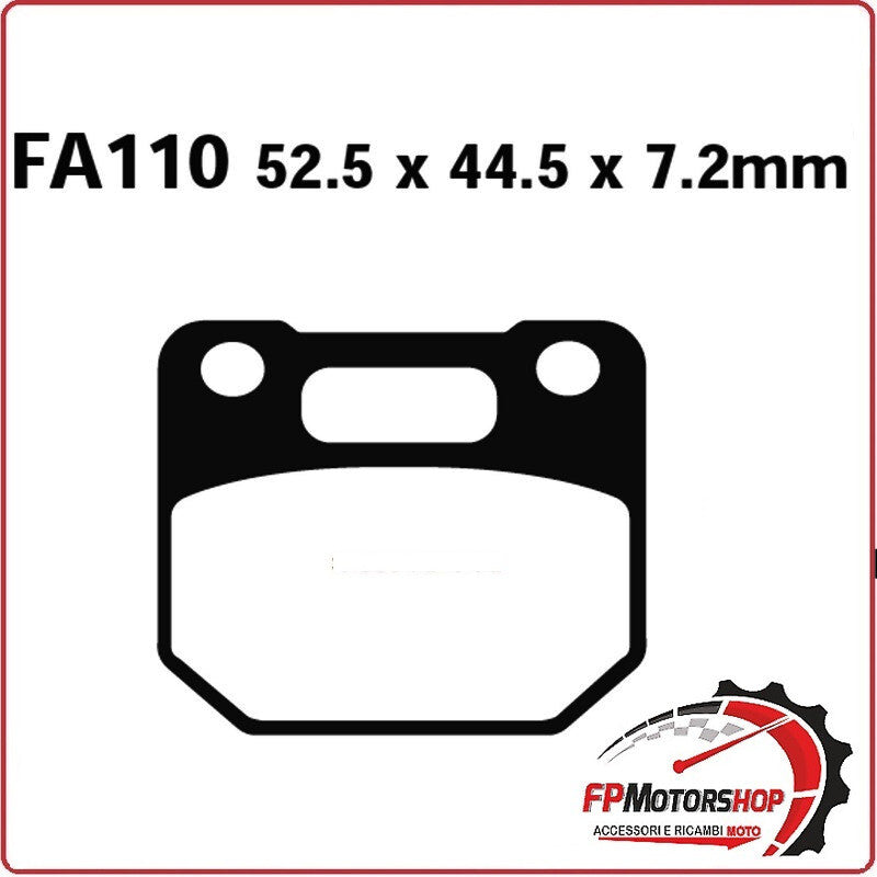PASTIGLIE PASTICCHE FRENI PER MOTO SUZUKI RG 125 85>91 ANTERIORE EBC FA110