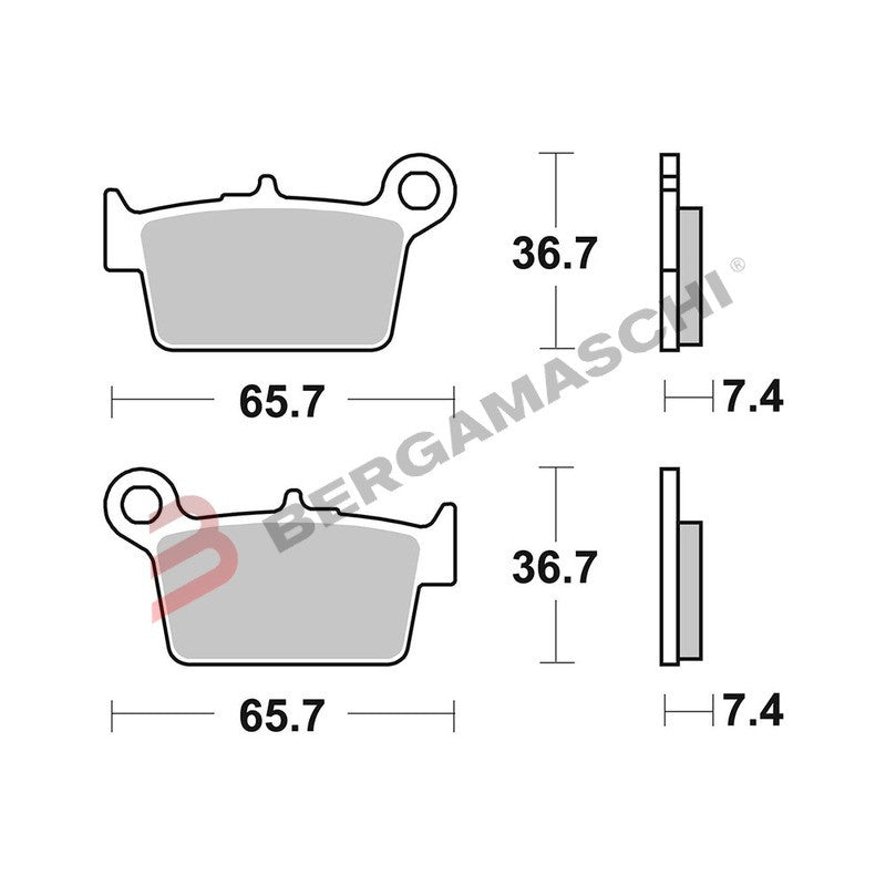 PASTIGLIE FRENO BREMBO 07GR05CC CARBO CERAMICA PER MOTO BETA ALP 125 350