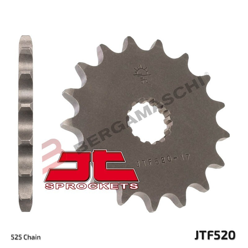 PIGNONE TRASMISSIONE PER MOTO JT 520 Z16 JTF520.16 16 DENTI ACCIAIO PASSO 525