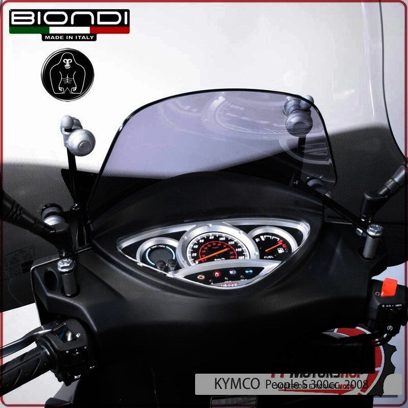 KIT ATTACCHI PARABREZZA SCOOTER PER KYMCO PEOPLE S 300 BIONDI 8500625 08>
