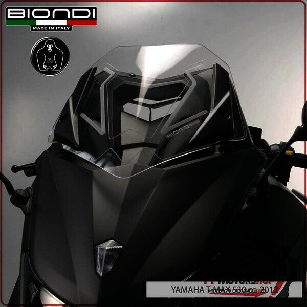 CUPOLINO PARABREZZA SCOOTER PER YAMAHA TMAX 530 2012>2016 TRASPARENTE BIONDI