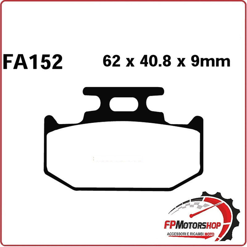 PASTIGLIE PASTICCHE FRENI PER MOTO KAWASAKI SUZUKI YAMAHA EBC FA152TT ORGANICA