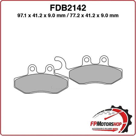 PASTIGLIE FRENO PER MOTO FDB2142ST APRILIA SPORT CITY ONE 2T/4T 125 08>11