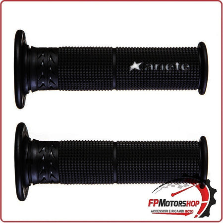 MANOPOLE MANUBRIO PER MOTO ESTORIL ANTRACITE ARIETE 02615 SBK 120MM FORATA GEL 