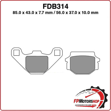 PASTIGLIE FRENO PER MOTO FERODO FDB314ST SINTERIZZATA KAWASAKI KMX 125 KLR 650