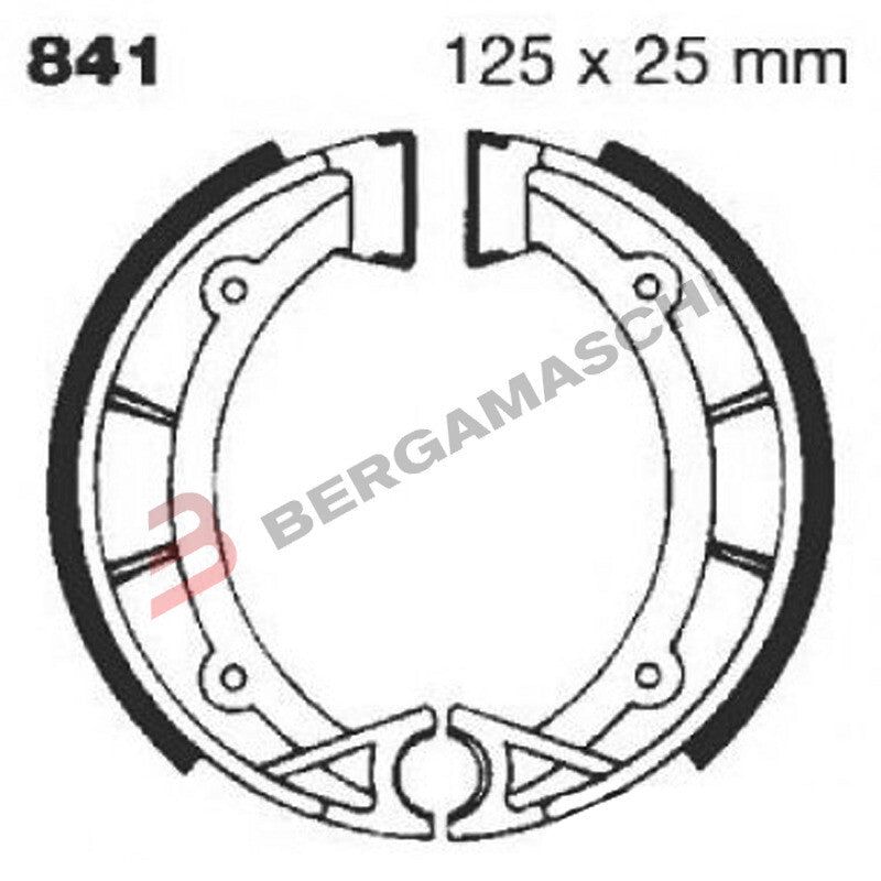 GANASCE FRENO PER MOTO APRILIA TX 125/240/311 86>88 SCANALATE CAGIVA WMX 125 >85