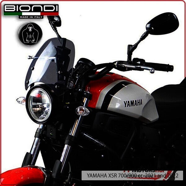 CUPOLINO PARABREZZA MOTO PER YAMAHA XSR 700/900 2021 FUME'CHIARO BIONDI 8010418