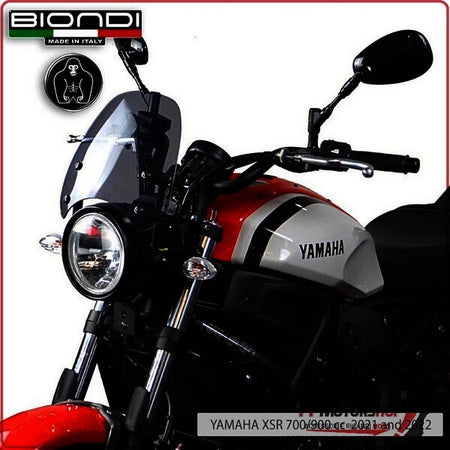 CUPOLINO PARABREZZA MOTO PER YAMAHA XSR 700/900 2021 FUME'CHIARO BIONDI 8010418