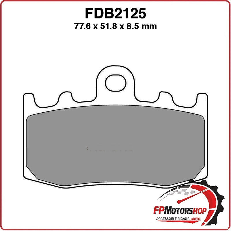 PASTIGLIE FRENI PER MOTO FDB2125P BMW R850 RT 850 02>03 R1150 GS ADVENTURE 1150
