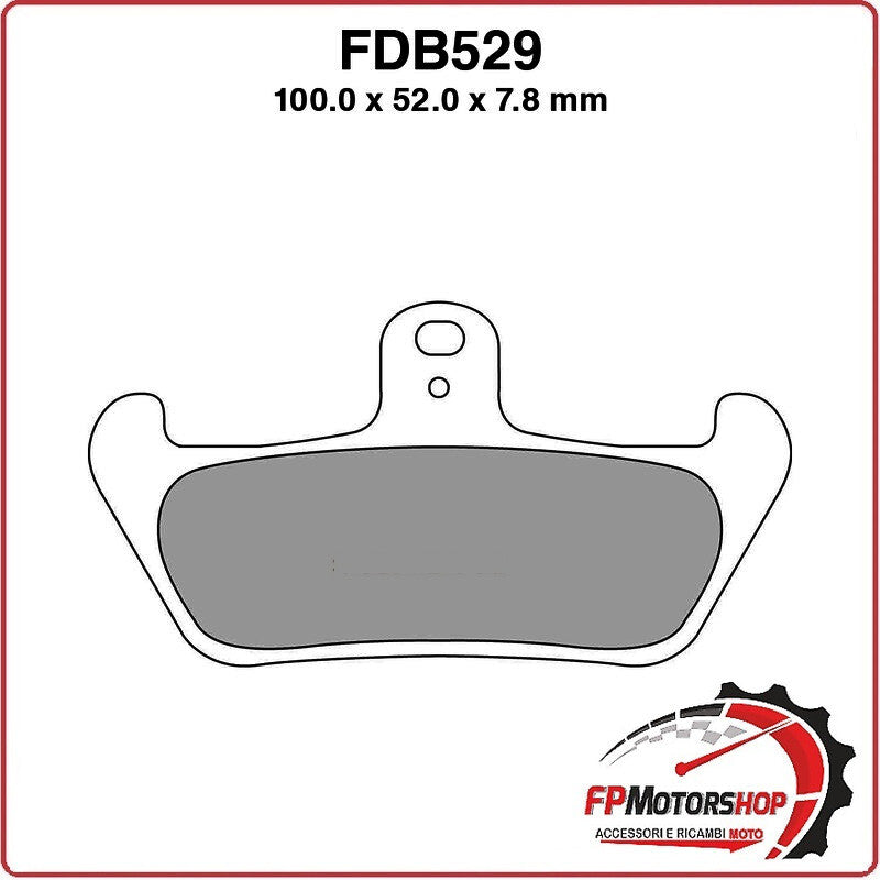 PASTIGLIE FRENI PER MOTO FDB529P APRILIA AF1 125 87>89 CAGIVA ELEFANT 750 90>93