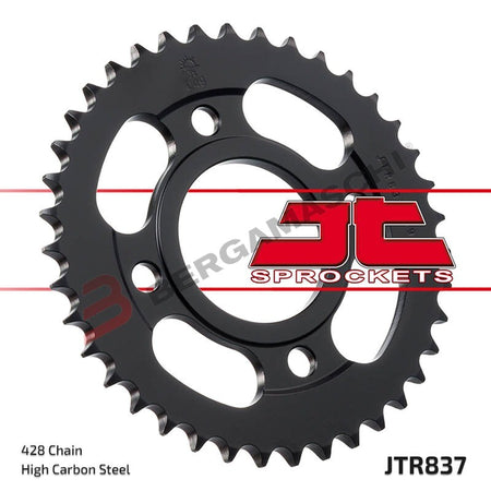 CORONA PER TRASMISSIONE MOTO JT 837 Z39 JTR837.39 39 DENTI ACCIAIO PASSO 428