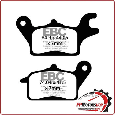 PASTIGLIE PASTICCHE FRENO PER MOTO FA691HH EBC KAWASAKI Z125 16>20 NIU NQI