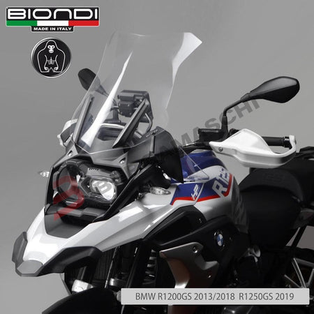 CUPOLINO PARABREZZA MOTO PER BMW R1250GS 2019> MAXI TRASPARENTE BIONDI ADVENTURE