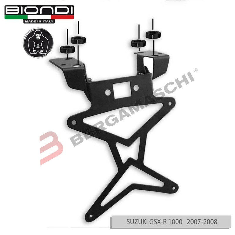 PORTATARGA PER MOTO SUZUKI GSX-R 1000 05-09 REGOLABILE BIONDI 8909989