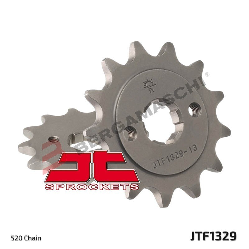 PIGNONE TRASMISSIONE PER MOTO JT 1329 Z14 JTF1329.14 14 DENTI ACCIAIO PASSO 520