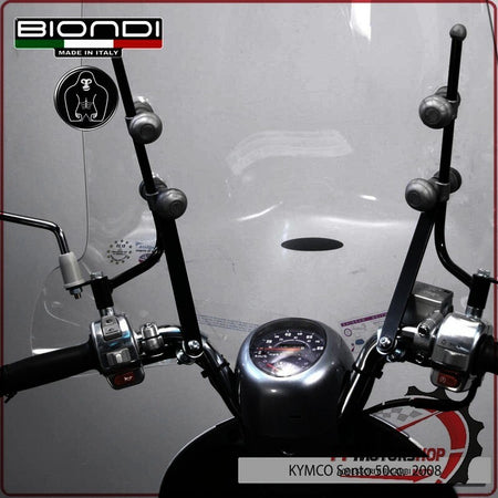 KIT ATTACCHI PARABREZZA SCOOTER PER GARELLI CAPRI LX 50 BIONDI 8500651 07> KYMCO