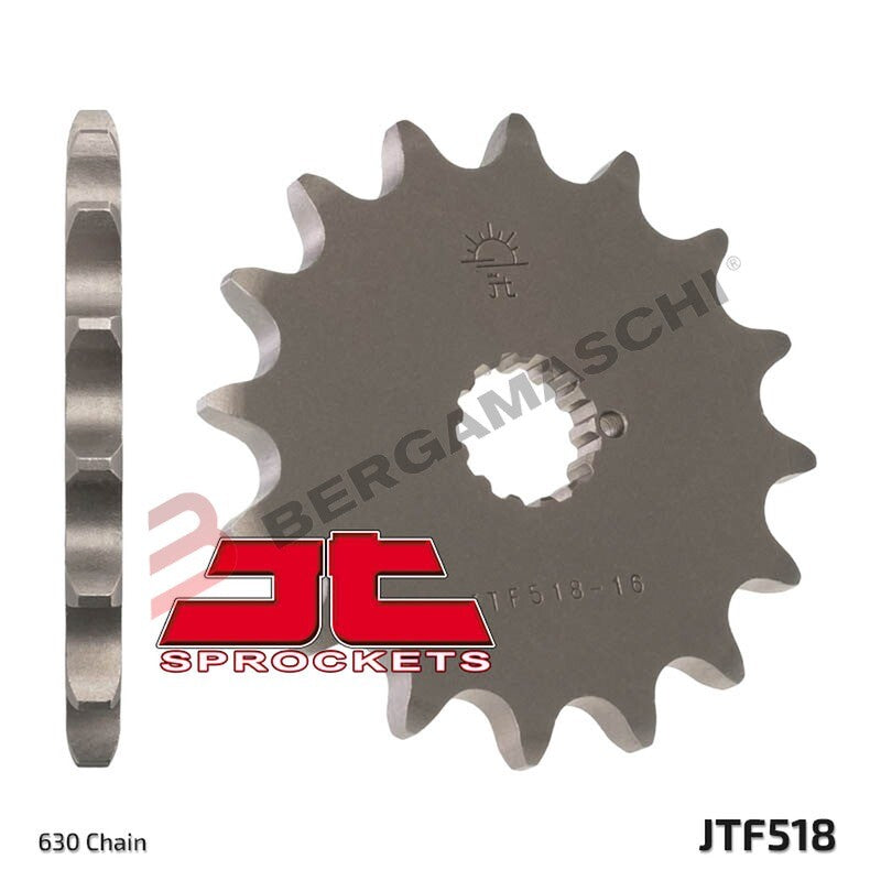 PIGNONE TRASMISSIONE PER MOTO JT 518 Z15 JTF518.15 15 DENTI ACCIAIO PASSO 630
