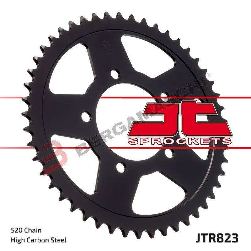 CORONA PER TRASMISSIONE MOTO JT 823 Z46 JTR823.46 46 DENTI ACCIAIO PASSO 520
