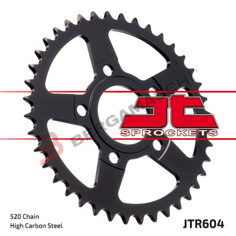 CORONA PER TRASMISSIONE MOTO JT 604 Z44 JTR604.44 44 DENTI ACCIAIO PASSO 520