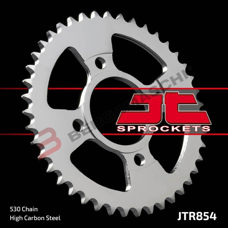 CORONA PER TRASMISSIONE MOTO JT 854 Z43 JTR854.43 43 DENTI ACCIAIO PASSO 530