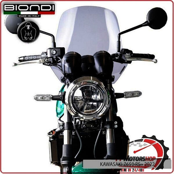 CUPOLINO PARABREZZA KAWASAKI Z650 RS 2022> TOURING TRASPARENTE BIONDI 8010454