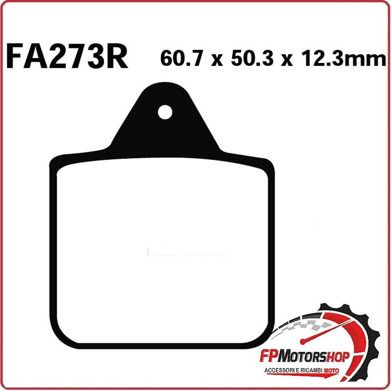 PASTIGLIE PASTICCHE FRENO PER MOTO QUAD POLARIS BIG BOSS 400 6X6 96> EBC FA273R