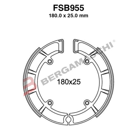 GANASCE FRENO PER MOTO CZ SCRAMBLER CROSS 125 250 350 FSB955 MESCOLA ORGANICA