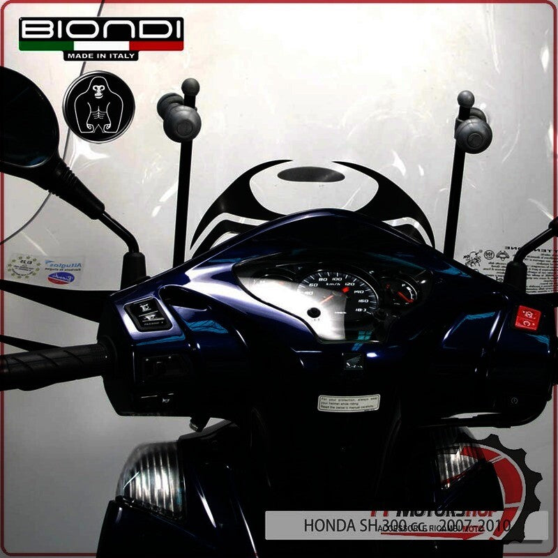 KIT ATTACCHI PARABREZZA SCOOTER PER HONDA SH 300 FARO SAGOMATO BIONDI 8500635