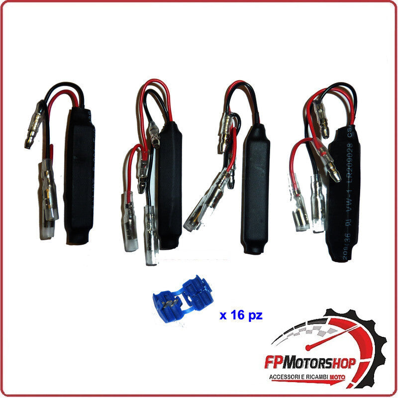 KIT 4 RESISTENZE PER FRECCE LED BKR 10W UNIVERSALE PER MOTO