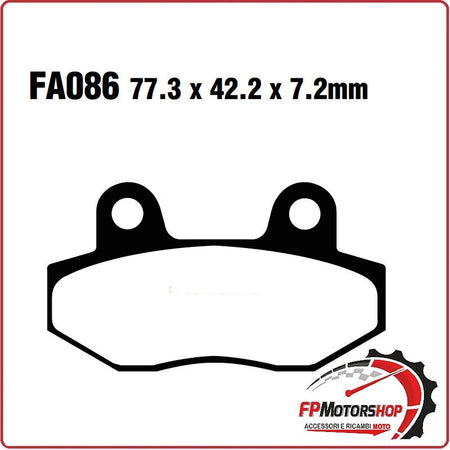 PASTIGLIE PASTICCHE FRENI PER MOTO HYOSUNG GT 125/250 EBC FA086/2 125/250/650