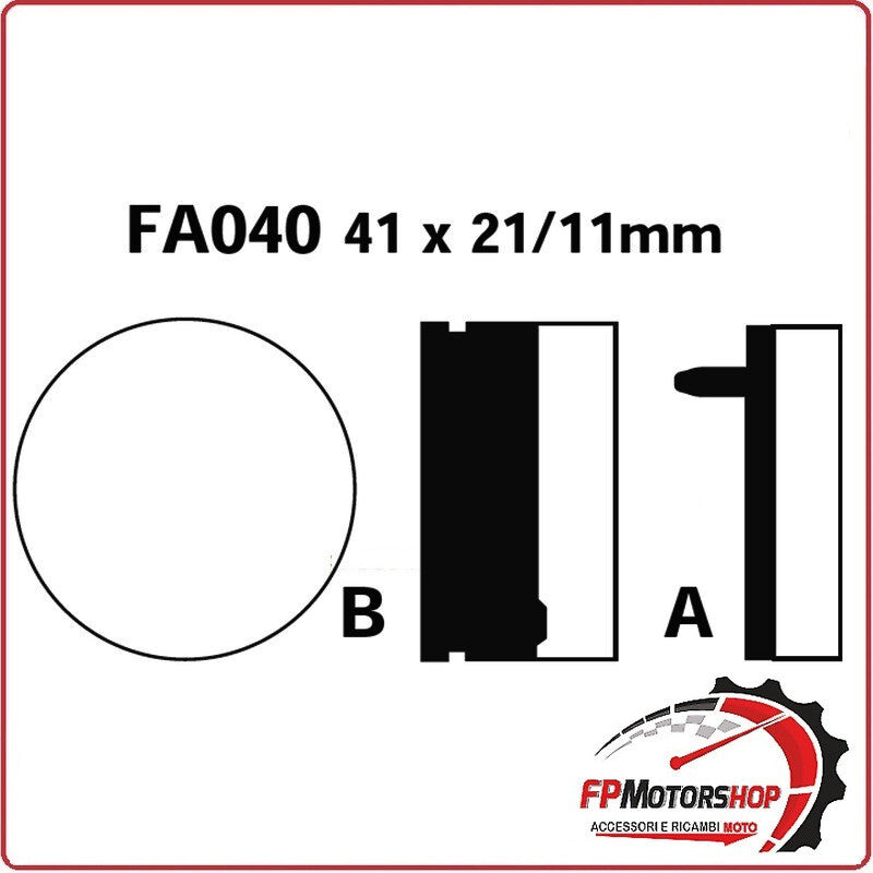 PASTIGLIE PASTICCHE FRENI PER MOTO HONDA POLARIS EBC FA040 ORGANICA