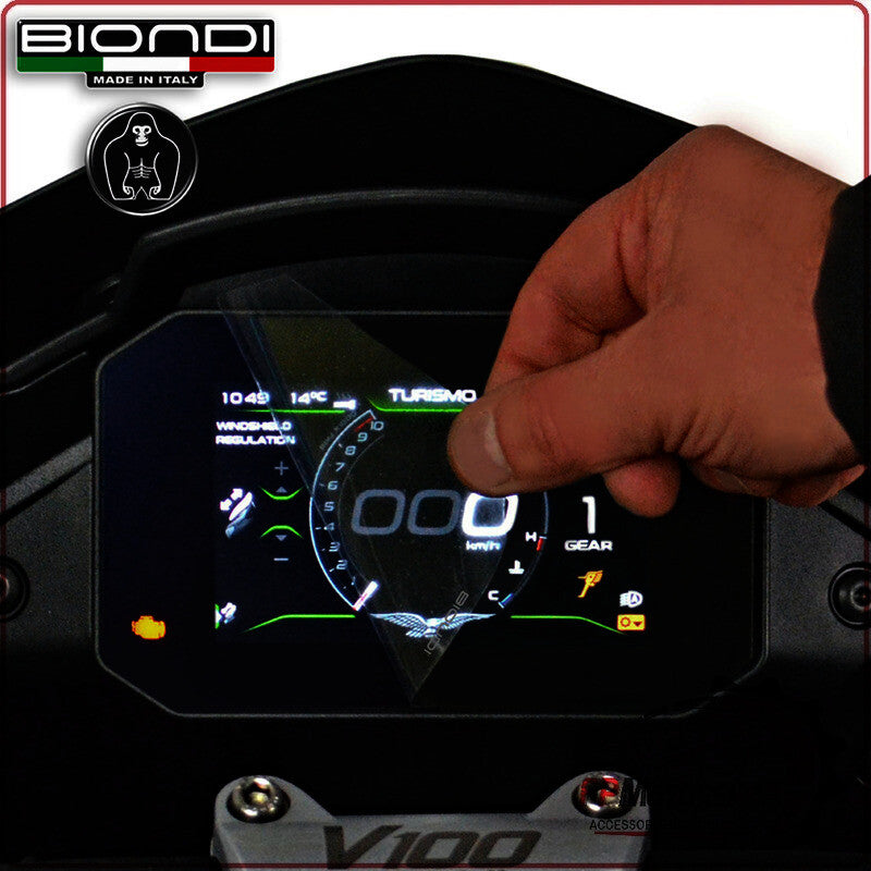 PELLICOLA PROTEZIONE PER DISPLAY CRUSCOTTO MOTO GUZZI V100 MANDELLO 22> BIONDI