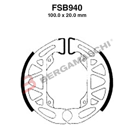 GANASCE FRENO PER MOTO FSB940 PIAGGIO TYPHOON 80 93>99 ZIP FAST RIDER 50 93>97