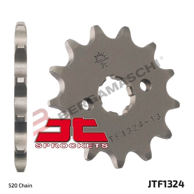 PIGNONE TRASMISSIONE PER MOTO JT 1324 Z12 JTF1324.12 12 DENTI ACCIAIO PASSO 520