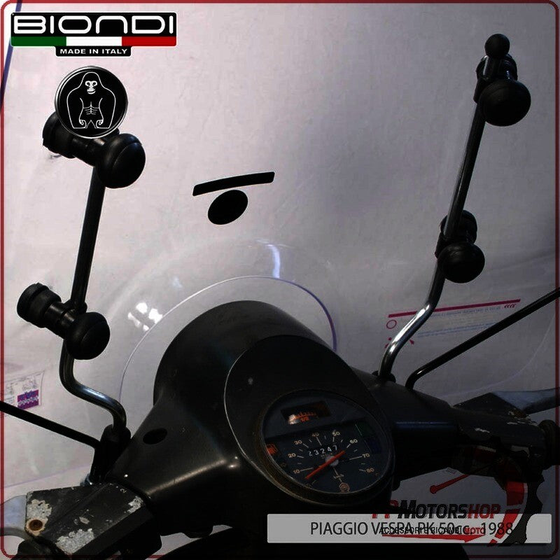KIT ATTACCHI PARABREZZA SCOOTER PER PIAGGIO VESPA FL2 125 COSA GL BIONDI 8500988
