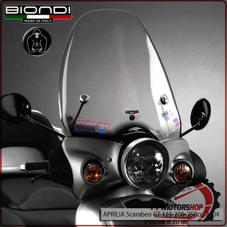 PARABREZZA PER SCOOTER CLUB APRILIA SCARABEO 125 2004> BIONDI 8061092