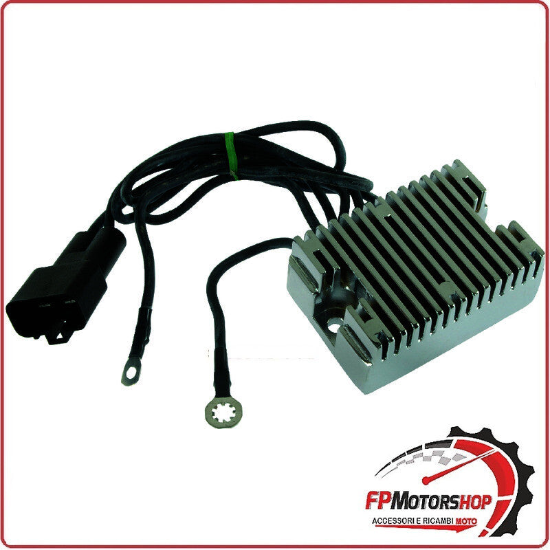 REGOLATORE DI TENSIONE PER HARLEY BIG TWIN 00-00 CROMATO WAI 12V CONNETTORE