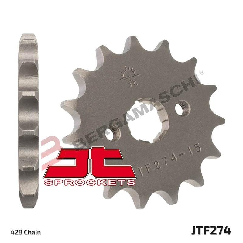 PIGNONE TRASMISSIONE PER MOTO JT 274 Z14 JTF274.14 14 DENTI ACCIAIO