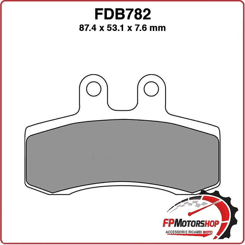 PASTIGLIE FRENI PER MOTO FDB782P APRILIA PEGASO 650 91>95 MZ BAGHIRA 660 00>00