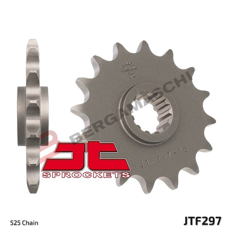 PIGNONE TRASMISSIONE PER MOTO JT 297 Z16 JTF297.16 16 DENTI ACCIAIO MODIFICA