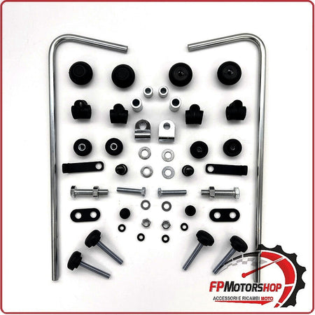 KIT ATTACCHI PARABREZZA SCOOTER PER KEEWAY ISKIA 125 23 BIONDI 8500477