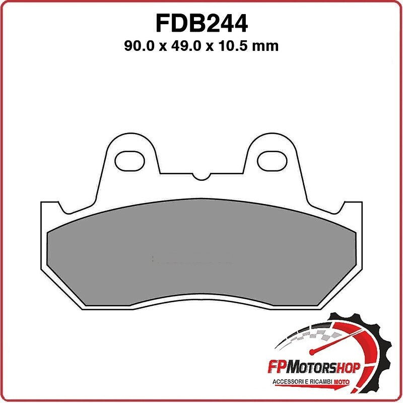 PASTIGLIE FRENI PER MOTO FDB244P HONDA XLV TRANSALP 600 87>90 VF F INTERCEPTOR