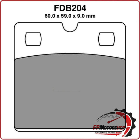 PASTIGLIE FRENO FERODO PER MOTO FDB204P BMW R 80 GS 800 87>95 R100 1000 87>94