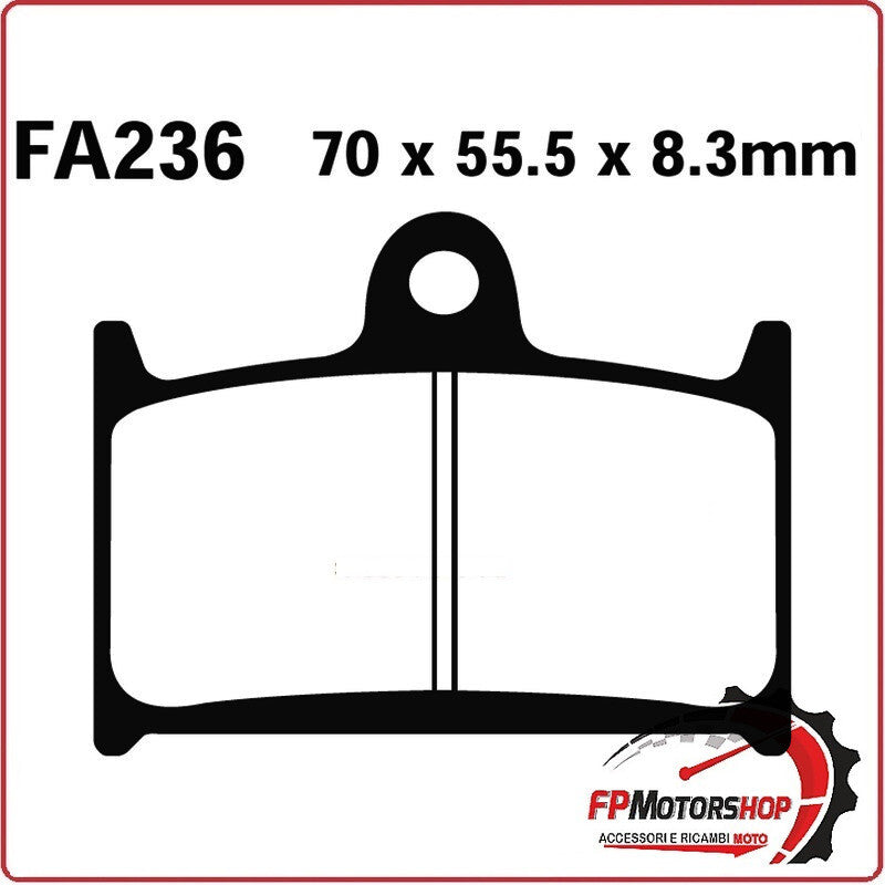 PASTIGLIE PASTICCHE FRENO FRENI TRIUMPH SPEED TRIPLE ANT. EBC FA236 PER MOTO ON