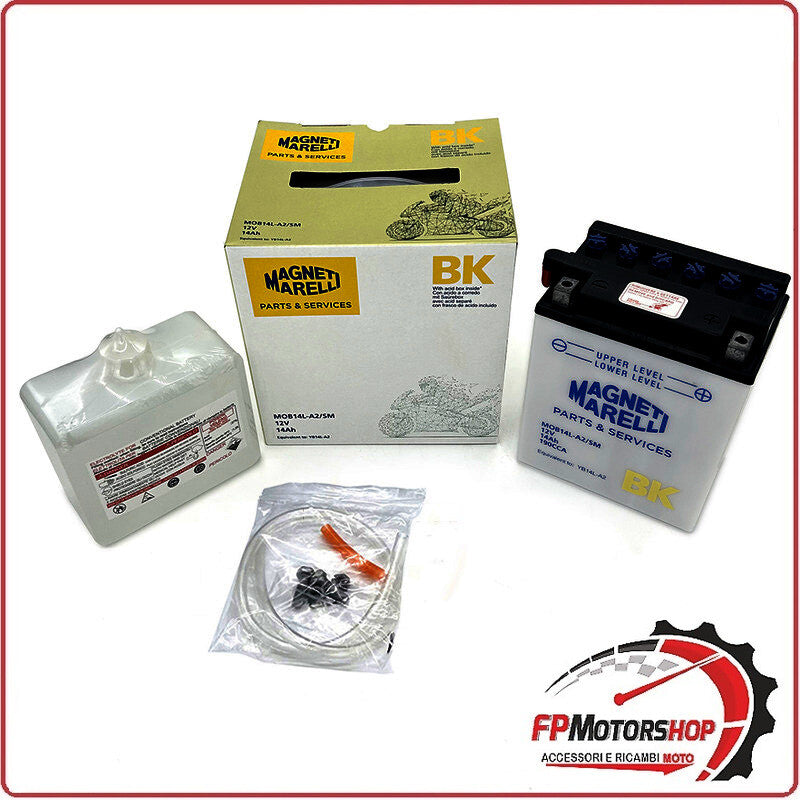 BATTERIA PER MOTO MARELLI MOB14LA-2-SM YB14L-A2 12V 14Ah YAMAHA TENERE 750