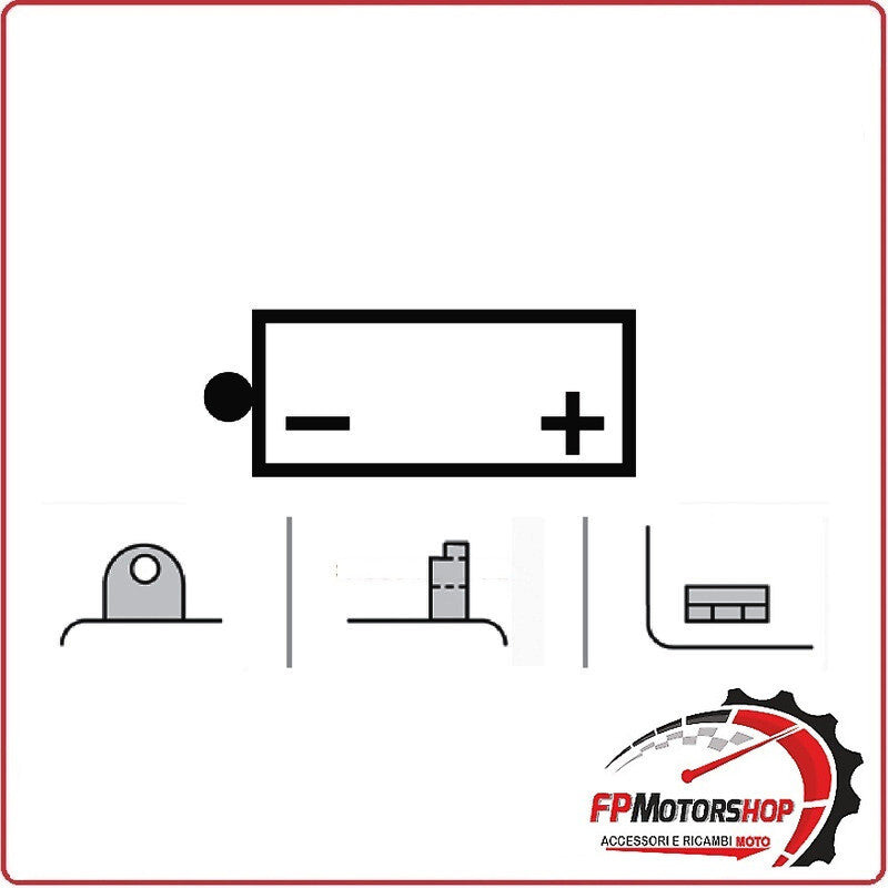 BATTERIA PER MOTO YUASA YB3L-A 12V 3AH 99X57X113MM CCA30 CAGIVA T4 R